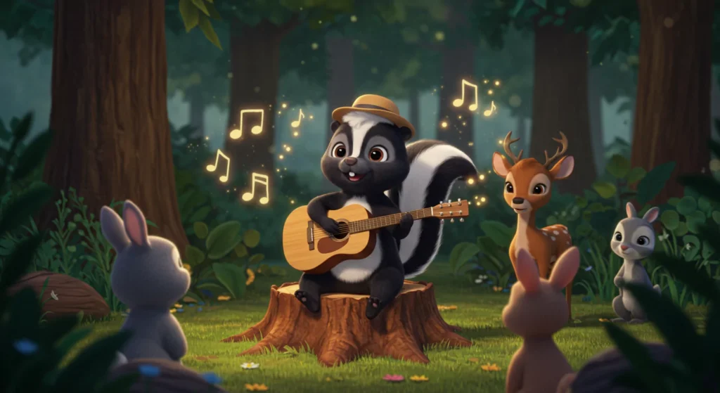 Skunk singing